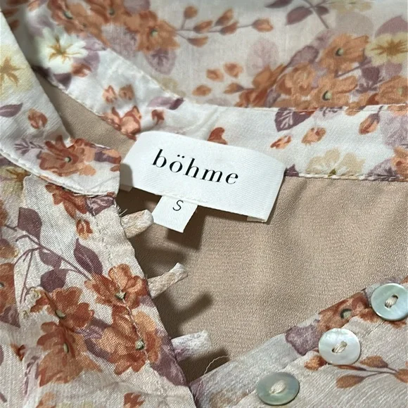 🕯️ Bohme Cropped Floral Blouse - Picture 4 of 5